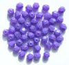 50 6mm Faceted Candy Coated Purple Beads